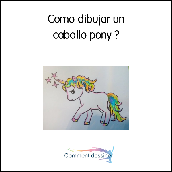 Como dibujar un caballo pony